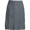 Lands’ End School Uniform Women’s Solid Box Pleat Skirt Above Knee(Haze Gray)