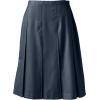 Lands’ End School Uniform Women’s Solid Box Pleat Skirt Below The Knee(Classic Navy)