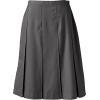 Lands’ End School Uniform Women’s Solid Box Pleat Skirt Below The Knee(Gray)