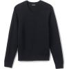 Lands’ End School Uniform Young Men’s Cotton Modal V-Neck Sweater(Black)