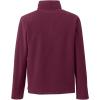 Lands’ End School Uniform Young Men’s Lightweight Fleece Quarter Zip Pullover(Burgundy)