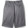 Lands’ End School Uniform Young Men’s Plain Front Blend Chino Shorts(Arctic Gray)