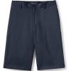 Lands’ End School Uniform Young Men’s Plain Front Blend Chino Shorts(Classic Navy)