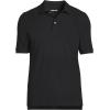 Lands’ End School Uniform Young Men’s Short Sleeve Mesh Polo Shirt(Black)
