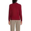 Lands’ End School Uniform Young Women’s Cotton Modal Cardigan Sweater(Garnet)