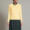 Lands’ End School Uniform Young Women’s Cotton Modal Cardigan Sweater(Maize)