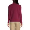 Lands’ End School Uniform Young Women’s Lightweight Fleece Quarter Zip Pullover(Burgundy)