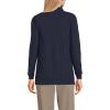 Lands’ End School Uniform Young Women’s Long Sleeve Mesh Polo Shirt(Classic Navy)