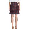Lands’ End School Uniform Young Women’s Plaid Box Pleat Skirt Top of The Knee(Classic Navy Large Plaid)