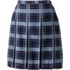 Lands’ End School Uniform Young Women’s Plaid Box Pleat Skirt Top of The Knee(Classic Navy Plaid)