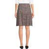 Lands’ End School Uniform Young Women’s Plaid Box Pleat Skirt Top of The Knee(Gray Heather/Maroon Plaid)