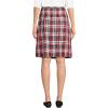 Lands’ End School Uniform Young Women’s Plaid Box Pleat Skirt Top of The Knee(Red/Graphite Plaid)