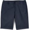 Lands’ End School Uniform Young Women’s Plain Front Blend Chino Shorts(Classic Navy)