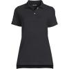 Lands’ End School Uniform Young Women’s Short Sleeve Mesh Polo Shirt(Black)