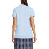 Lands’ End School Uniform Young Women’s Short Sleeve Mesh Polo Shirt(Blue)