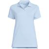 Lands’ End School Uniform Young Women’s Short Sleeve Mesh Polo Shirt(Blue)