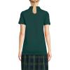 Lands’ End School Uniform Young Women’s Short Sleeve Mesh Polo Shirt(Evergreen)