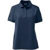Lands’ End School Uniform Young Women’s Short Sleeve Rapid Dry Polo Shirt(Classic Navy)