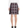 Lands’ End School Uniform Young Women’s Side Pleat Plaid Skort Above The Knee(Plaid Burgundy/Gray)