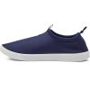 Lands’ End Slip On Water Shoes Men, Quick Dry Neoprene Sport Mens Water Shoes for Beach, Pool, or River with Drainage Holes, Navy Blue or Black, Size 7-15 Aqua Swim Shoes for Men(Deep Sea Navy)