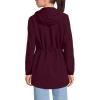 Lands’ End Squall Packable Waterproof Raincoat(Lush Burgundy)