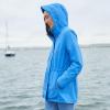 Lands’ End Squall Packable Waterproof Raincoat(Muted Cobalt Blue)