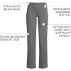 Lands’ End Starfish Mid Rise Straight Leg Pants(Charcoal Heather)