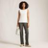 Lands’ End Starfish Mid Rise Straight Leg Pants(Forest Moss)