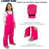 Lands’ End Unisex Kids Squall Waterproof Adjustable Insulated Iron Knee Snow Bib Overalls(Raspberry)