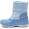 Lands’ End Waterproof Kids Snow Boots – Insulated Warm Fleece Lined Winter Boots for Toddlers, Girls & Boys Size 5-10 Toddler or 11-7 Little or Big Kid(Light Blue)