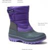 Lands’ End Waterproof Kids Snow Boots – Insulated Warm Fleece Lined Winter Boots for Toddlers, Girls & Boys Size 5-10 Toddler or 11-7 Little or Big Kid(Violet Tulip Purple)