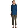 Lands’ End Women’s 3/4 Sleeve Supima Cotton Crewneck Tunic(Baltic Teal)