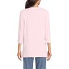 Lands’ End Women’s 3/4 Sleeve Supima Cotton Crewneck Tunic(Pink Fog)