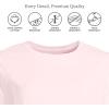 Lands’ End Women’s 3/4 Sleeve Supima Cotton Crewneck Tunic(Pink Fog)
