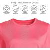 Lands’ End Women’s 3/4 Sleeve Supima Cotton Crewneck Tunic(Rouge Pink)