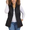 Lands’ End Women’s 3-in-1 Systems Jacket with Removable Puffer Vest(Black)