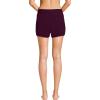 Lands’ End Women’s 3″ Quick Dry Elastic Waist Board Shorts Swim Cover-up Shorts with Panty(Dark Wine)
