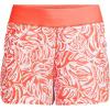 Lands’ End Women’s 3″ Quick Dry Elastic Waist Board Shorts Swim Cover-up Shorts with Panty(Orange Mini Tropic Leaves)