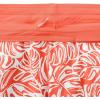 Lands’ End Women’s 3″ Quick Dry Elastic Waist Board Shorts Swim Cover-up Shorts with Panty(Orange Mini Tropic Leaves)