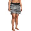 Lands’ End Women’s 5″ Quick Dry Elastic Waist Board Shorts Swim Cover-up Shorts with Panty(Black/White Ombre)