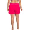 Lands’ End Women’s 5″ Quick Dry Elastic Waist Board Shorts Swim Cover-up Shorts with Panty(Coral Rose)