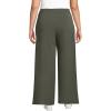 Lands’ End Women’s Active Hi Impact High Rise Wide Leg Pants(Dark Olive Green)