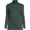 Lands’ End Women’s American-Grown Supima Cotton Fitted Long Sleeve Turtleneck(Evening Forest)