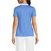 Lands’ End Women’s American-Grown Supima Cotton Polo Shirt(Crisp Blue/White)