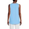 Lands’ End Women’s American-Grown Supima Cotton Tunic Tank Top(Bermuda Blue)