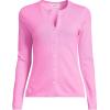 Lands’ End Women’s Cashmere Cardigan Sweater(Aster Pink)