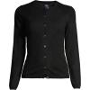 Lands’ End Women’s Cashmere Cardigan Sweater(Black)