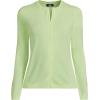 Lands’ End Women’s Cashmere Cardigan Sweater(Fluorescent Green)