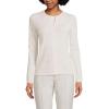Lands’ End Women’s Cashmere Cardigan Sweater(Fresh Ivory Rainbow Donegal)
