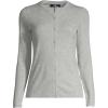 Lands’ End Women’s Cashmere Cardigan Sweater(Gray Heather)